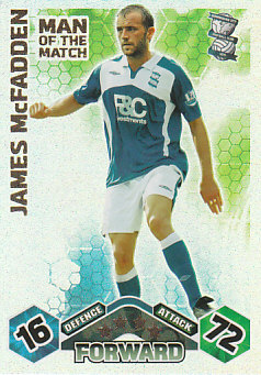 James McFadden Birmingham City 2009/10 Topps Match Attax Man of the Match #371